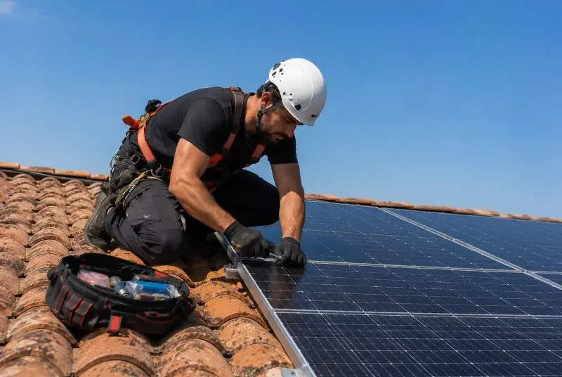 Maintenance et monitoring de panneaux solaires à Auberchicourt
